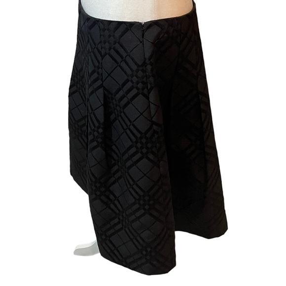 TALBOTS Black knee length A line skirt 14 classic closet staple capsule wardrobe - Picture 3 of 9